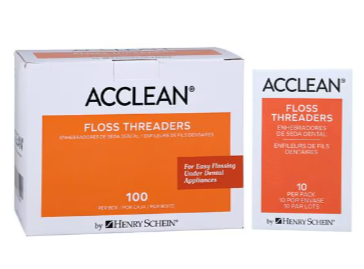 HS Acclean Floss Threader 10/Pack 100Pack/Box