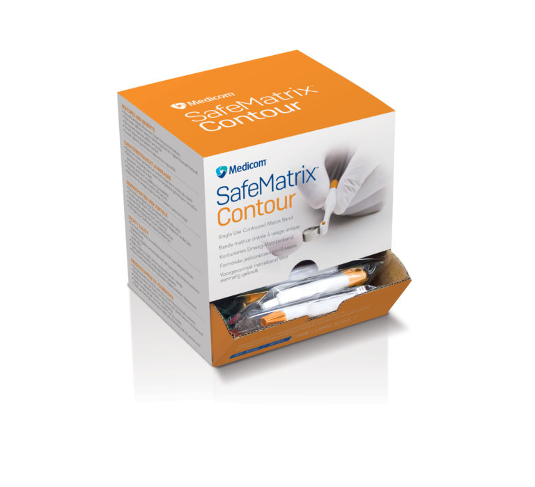 Medicom® SafeMatrix™ Single-Use Matrix Contoured Wide Orange 50 units/box