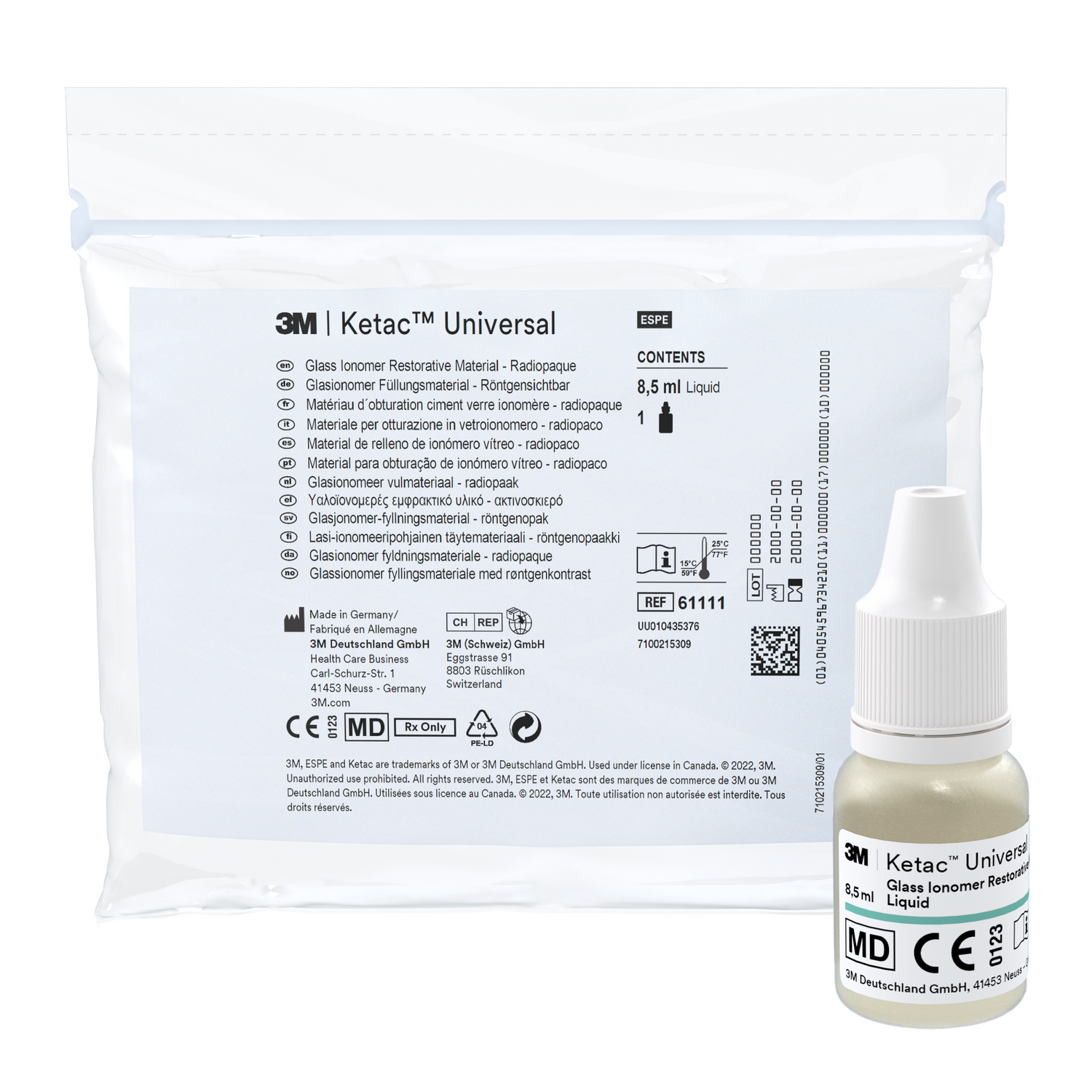 3M Ketac Universal Glass Ionomer Restorative Refill 8.5g Liquid