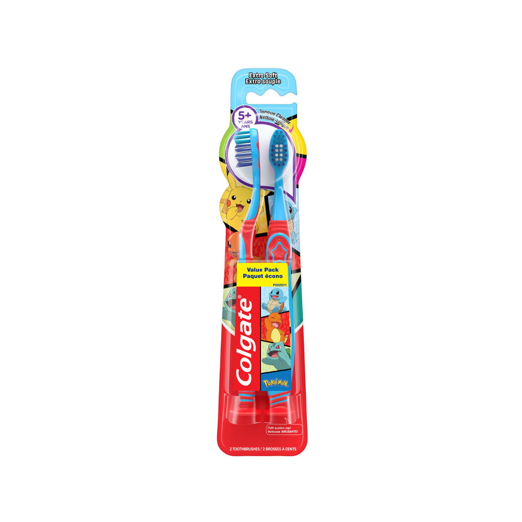 Colgate Pokémon Kids Toothbrush 5+Years Twin Pack(2's/Pack)