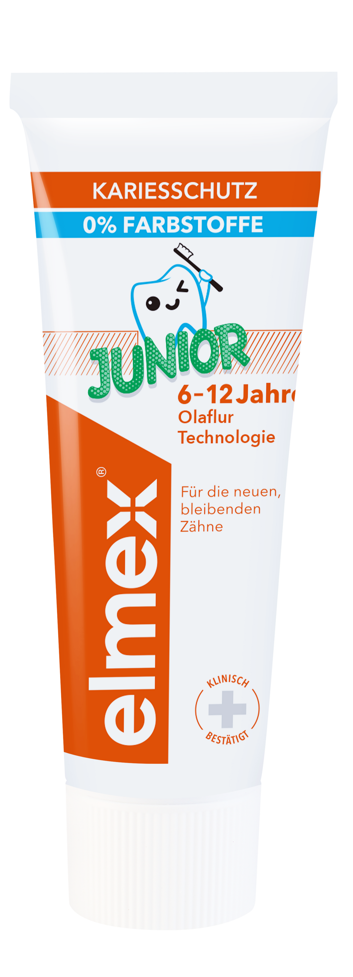 Elmex Junior Anti-Caries 6-12 Years Toothpaste 50ml (1000ppm), 12&#39;s/Dozen