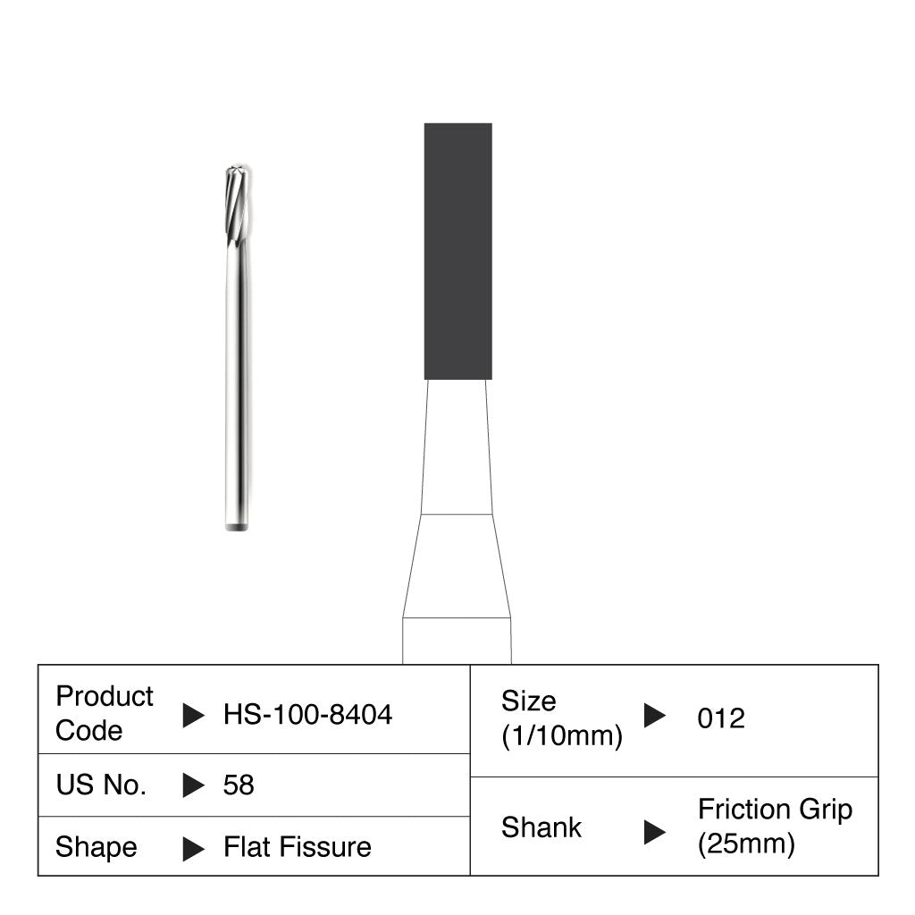 HS Carbide Bur Operative Friction Grip Surgical Length 58 5/Pack