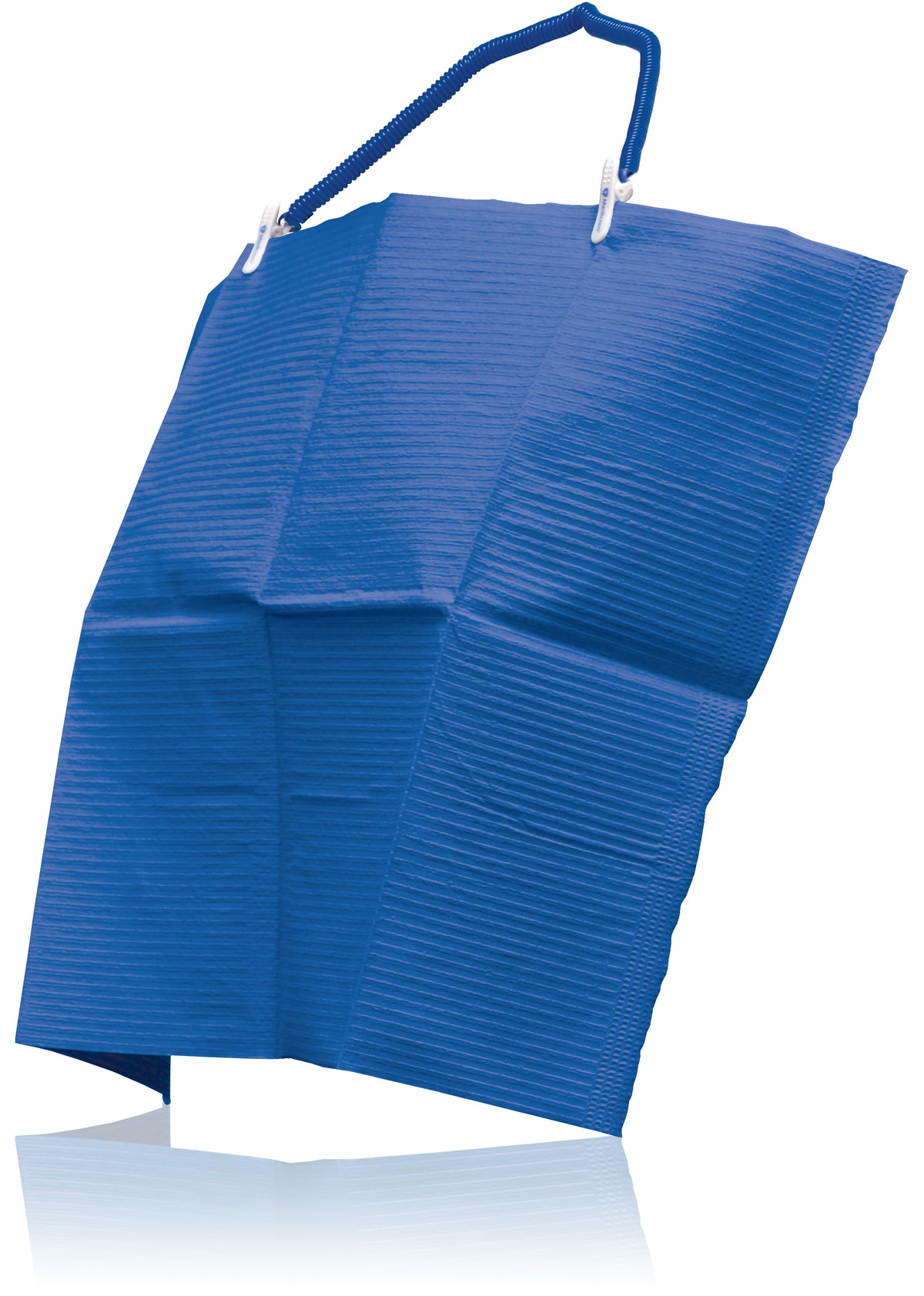 Medicom Dry-Back Dental Bib 2+1 Ply Dark Blue 13&quot; x 18&quot; 500/Case