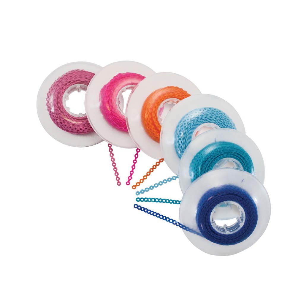 Ortho Technology Power Chain, Long, Aqua, 15'/Spool