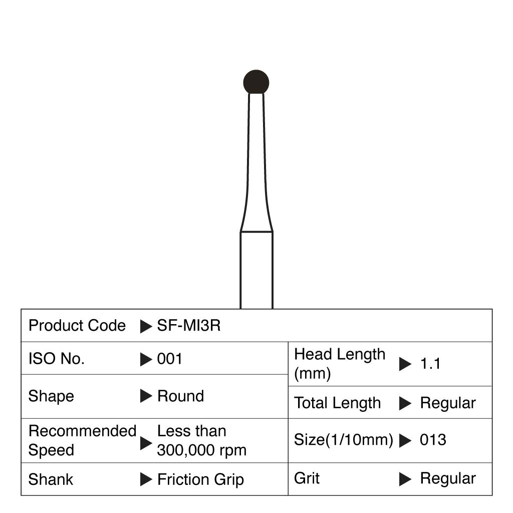 [WINTER] Shofu Diamond Point FG Regular Grit #MI3R 10/Box