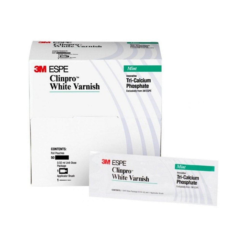 [3MQ4] 3M Clinpro White Varnish 5% Sodium Fluoride Varnish Mint 50/Box