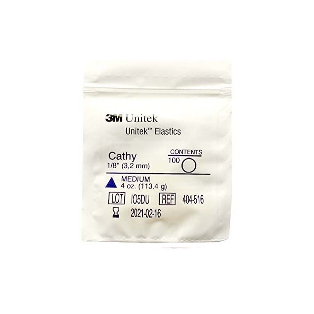 [WINTER] 3M Unitek Latex Intraoral Elastics-Cathy, 1/8&quot;, 4oz Medium, 30x100Pcs/Pack