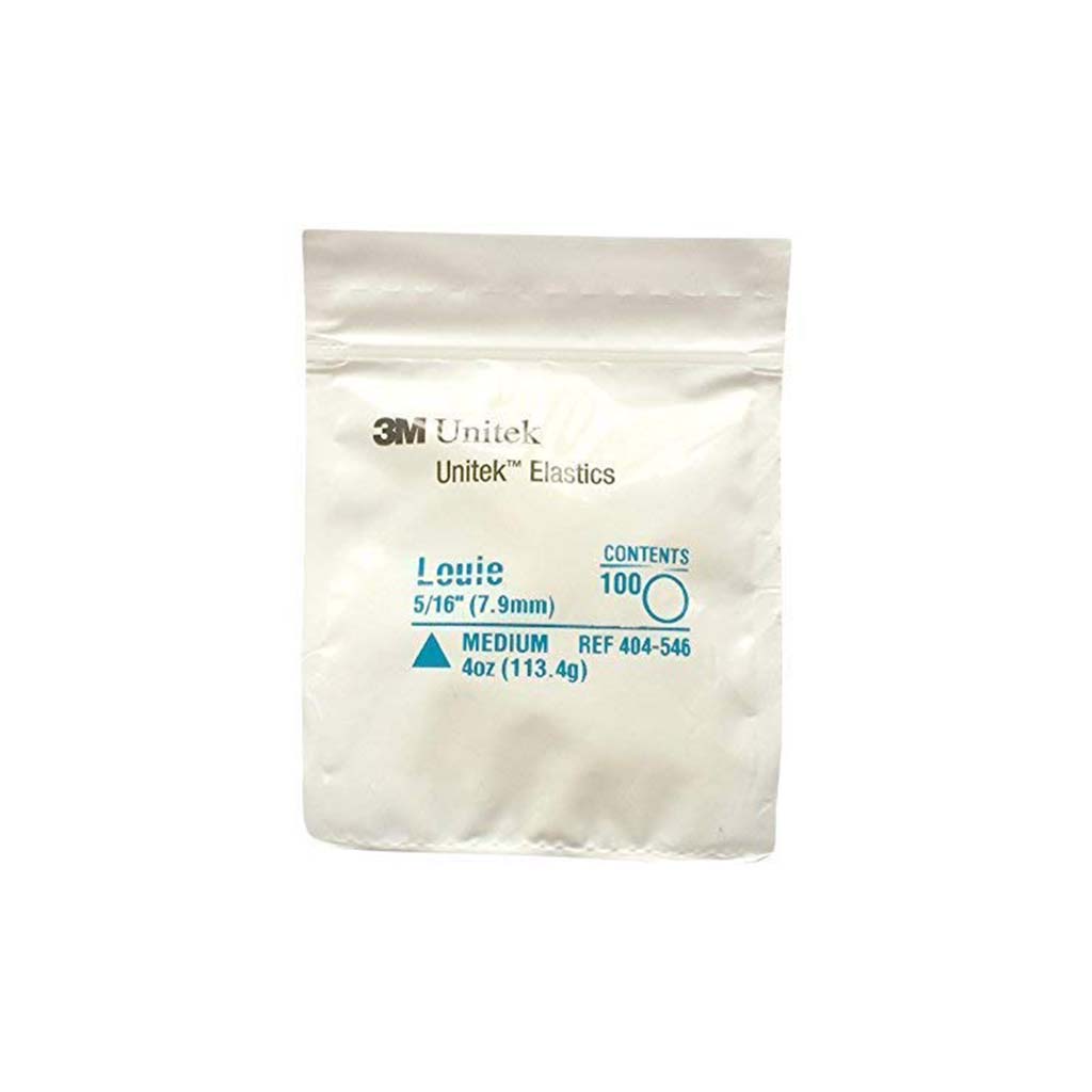 [WINTER] 3M Unitek Latex Intraoral Elastics-Louie, 5/16&quot;, 4oz Medium, 30x100Pcs/Pack