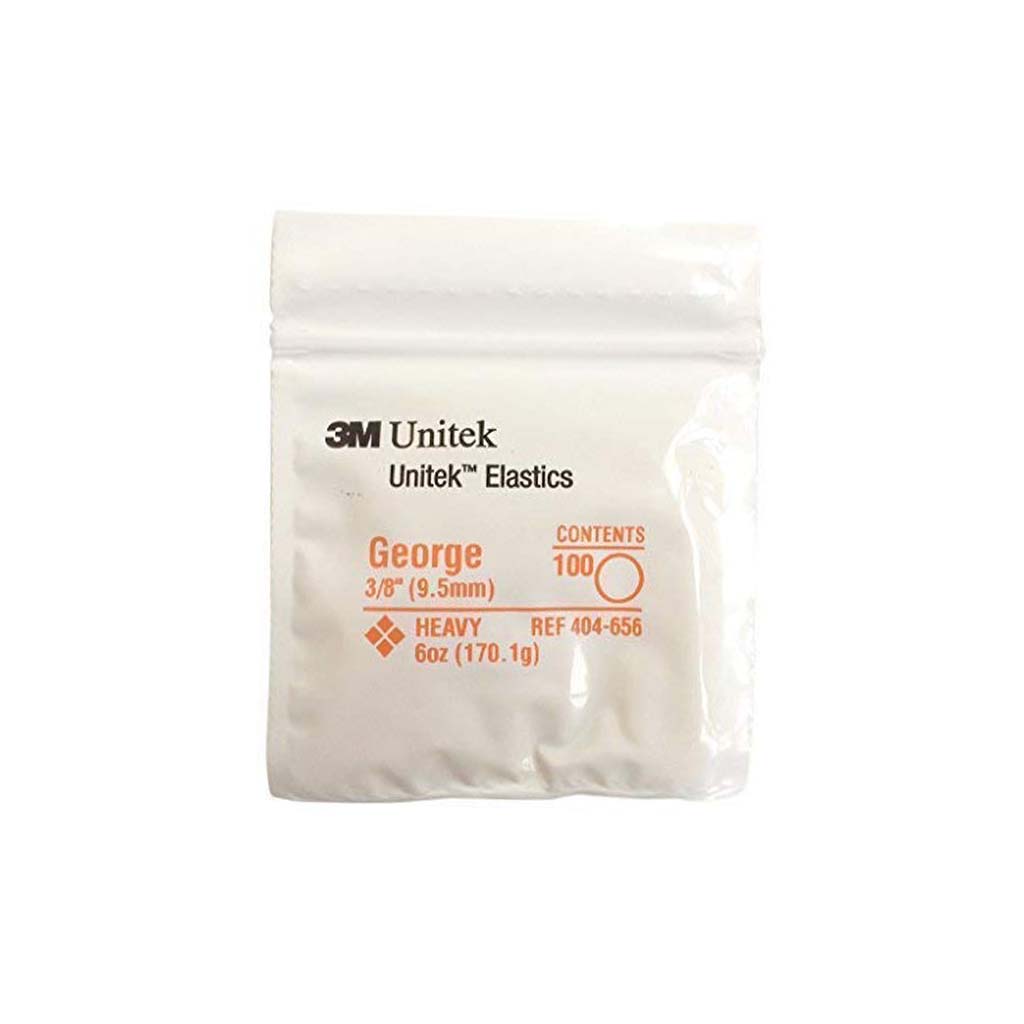 [WINTER] 3M Unitek Latex Intraoral Elastics-George, 3/8&quot;, 6oz Heavy, 30x100Pcs/Pack