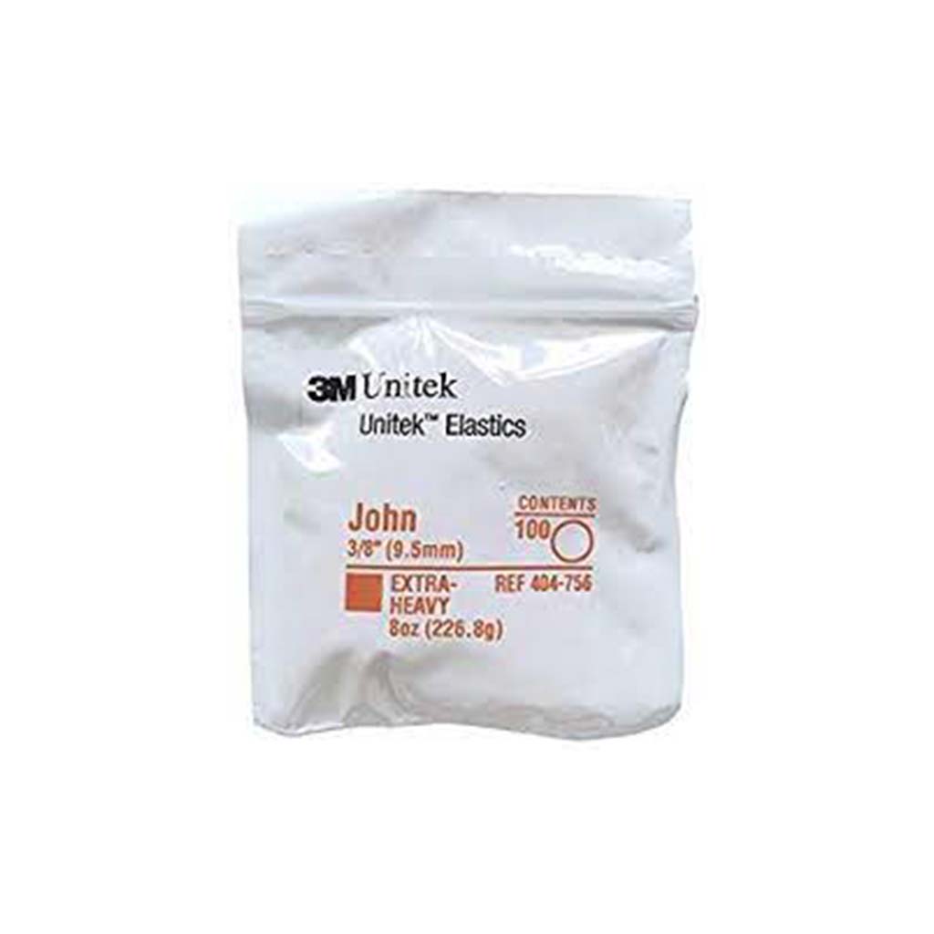 [WINTER] 3M Unitek Latex Intraoral Elastics-John, 3/8&quot;, 8oz Extra-Heavy, 30x100Pcs/Pack