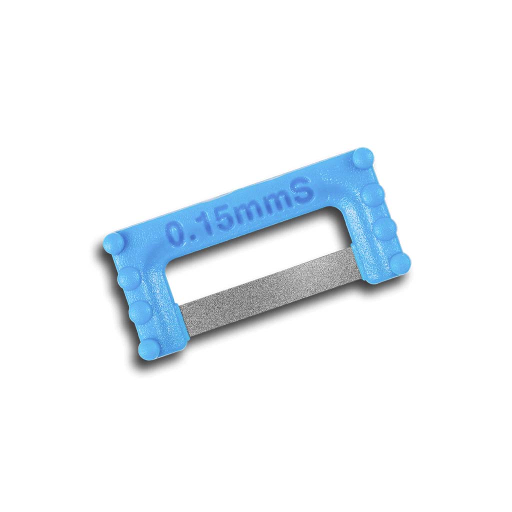 ContacEZ IPR Plus Strip 1-Sided Cyan Widener, 0.15mm, 16 Pcs/Pack