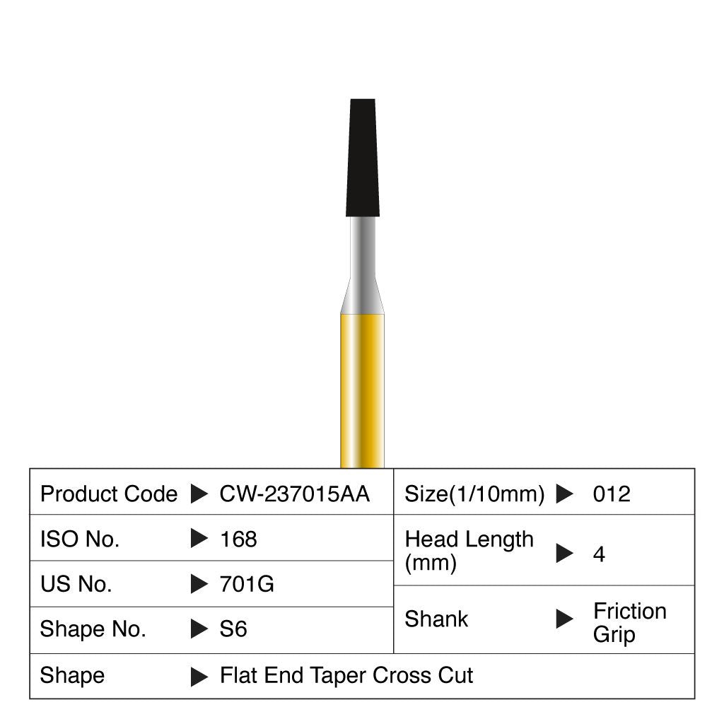 Coltene Diatech Speedstar S6 #012 Head Length 4mm FG 5/Pack