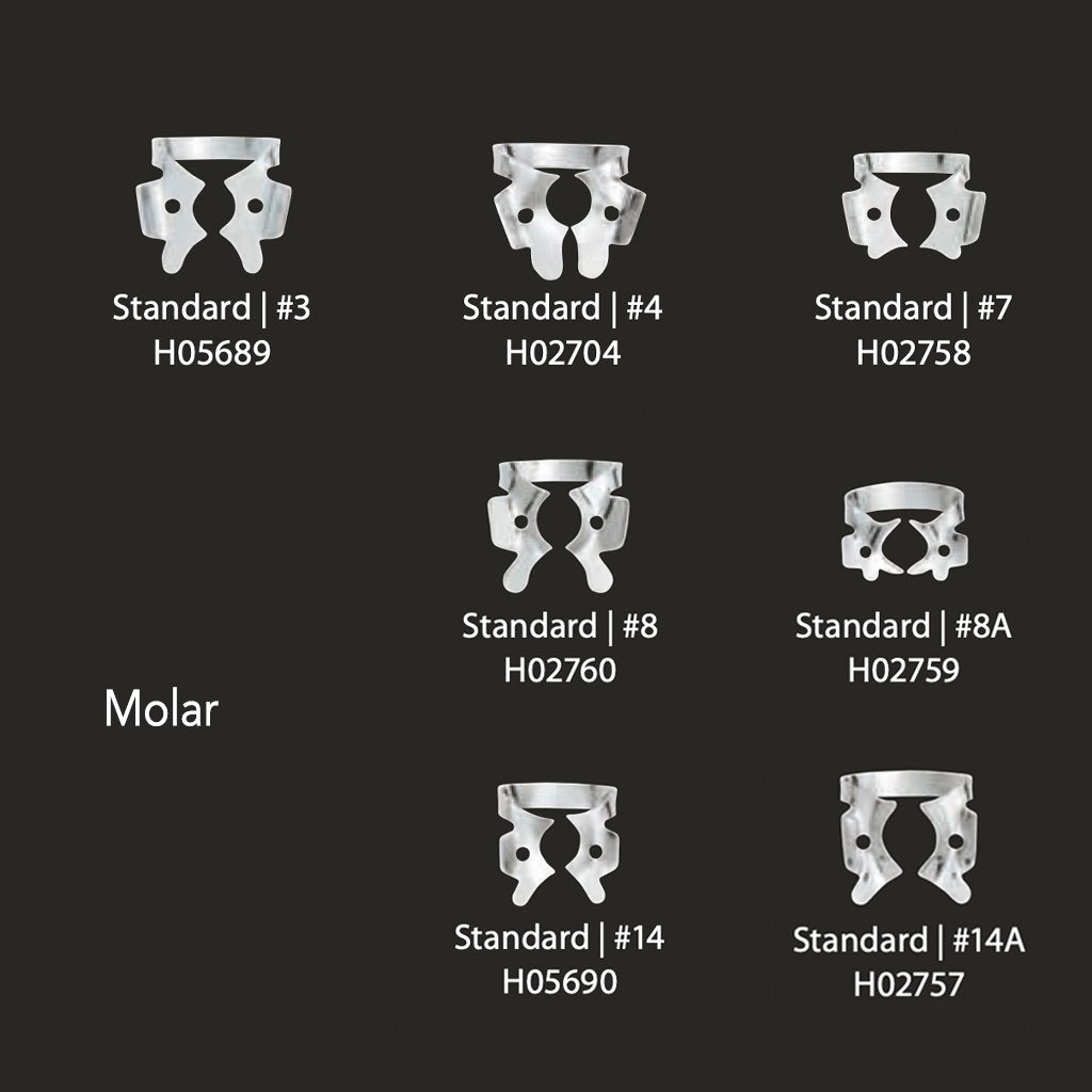 Coltene Rubber Dam Clamp Winged Molar Standard #8 Each