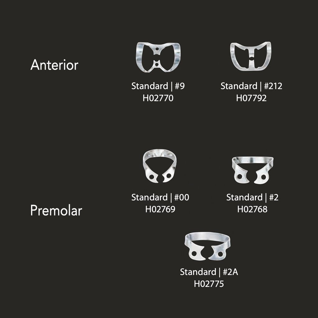 Coltene Rubber Dam Clamp Wingless Premolar Standard #W2 Each