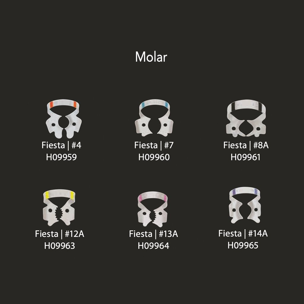 Coltene Rubber Dam Clamp Winged Molar Fiesta #14A Each