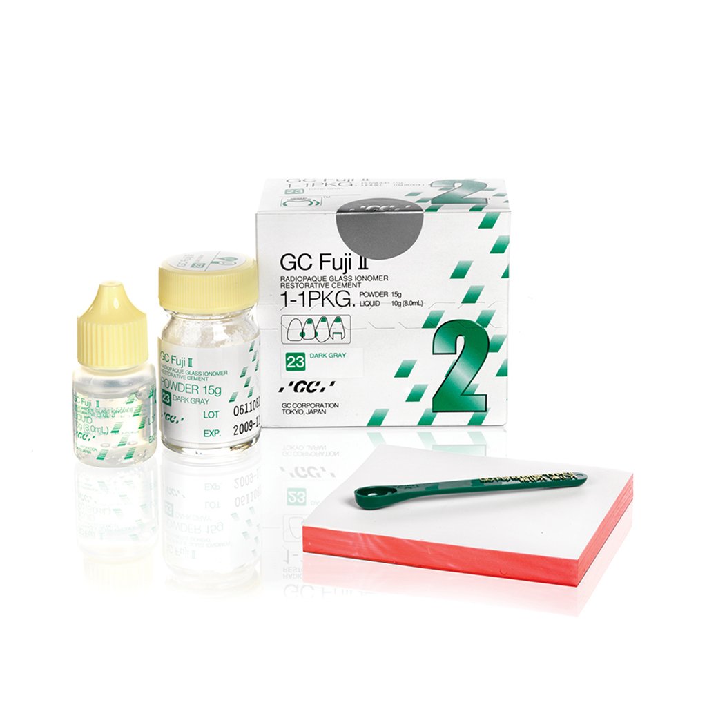 GC Fuji II Restorative Powder / Liquid 22 Yellow Brown 1:1 Package Each