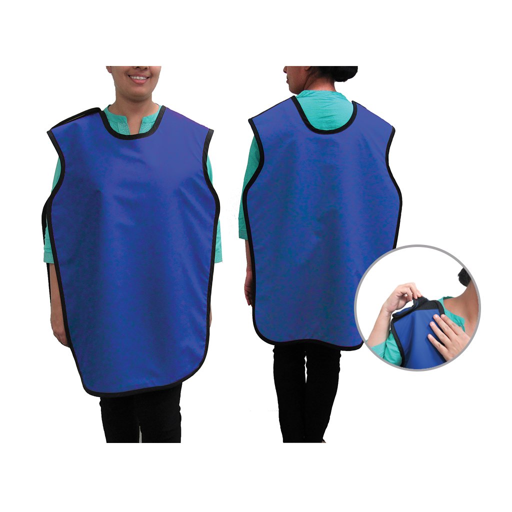 HS Maxi-Gard X-Ray Apron Lead Panoramic Blue Each