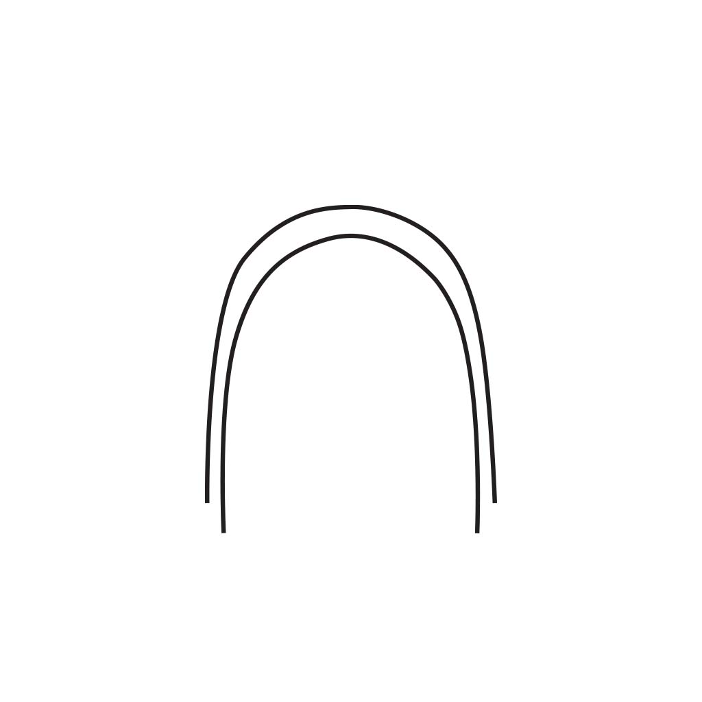 Masel SS Resilient Bright Natural-A Archwire, Upper .016x.016", 10 pcs/pack