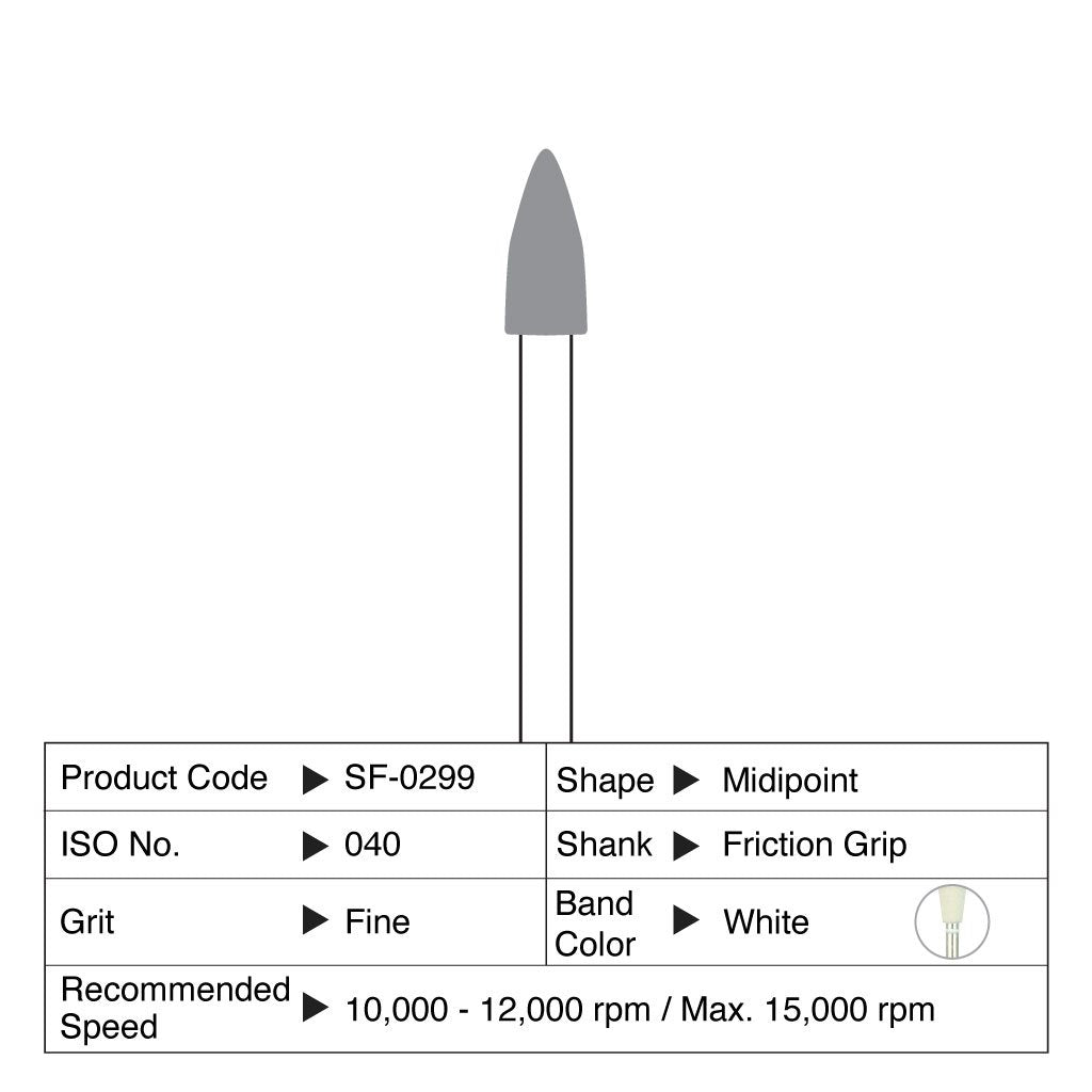 Shofu Composite Fine Midipoint FG #0299 12/Box