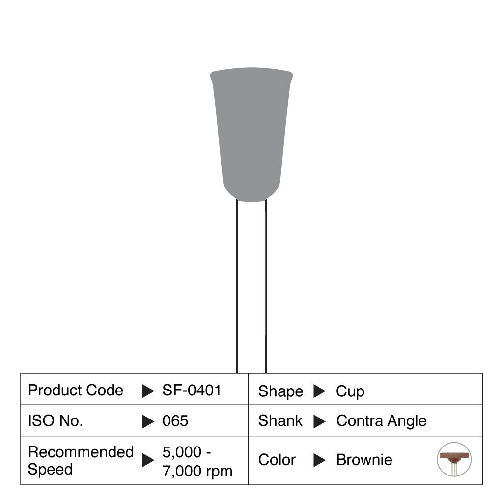 Shofu Brownie Silicone Cup CA #0401 12/Box