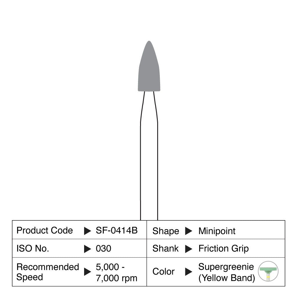 [WINTER] Shofu Supergreenie Minipoint FG #0414B 12/Box