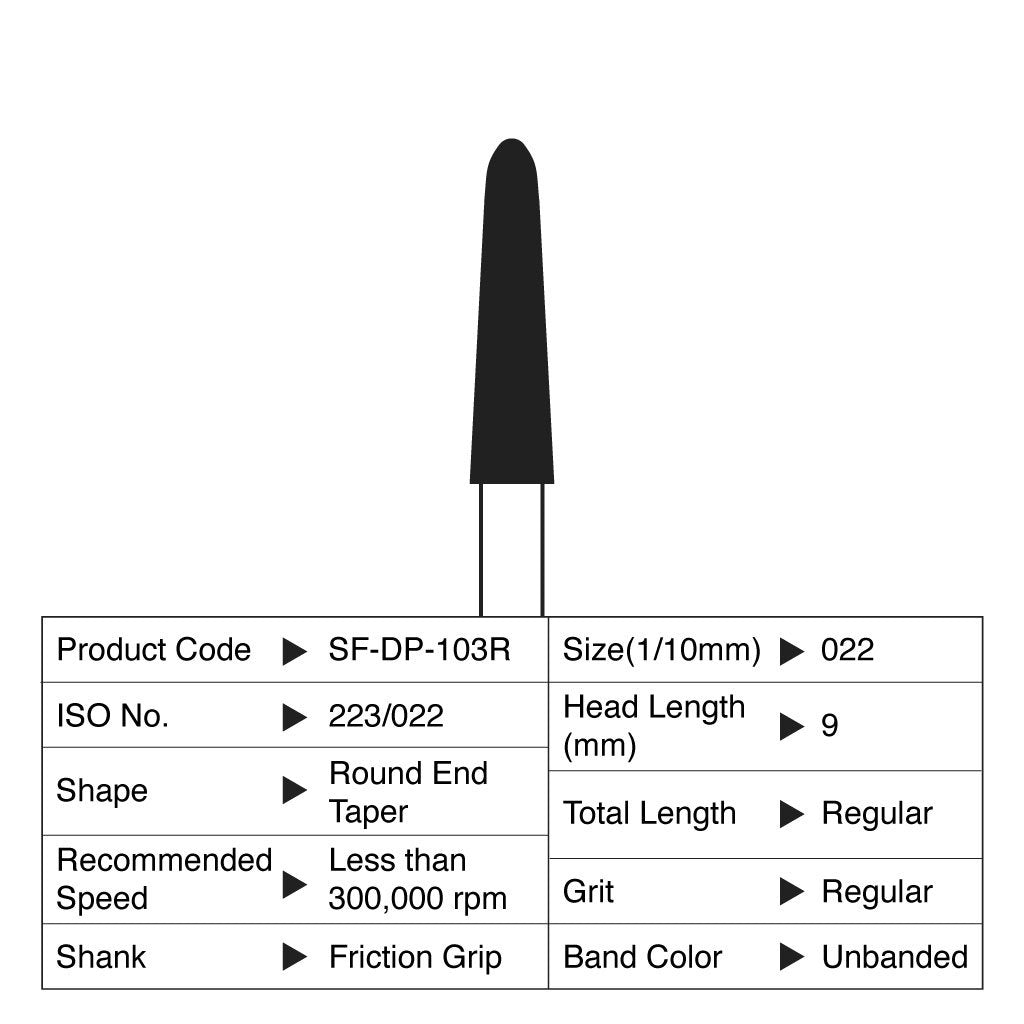 [WINTER] Shofu Diamond Point FG Regular Grit #103R 10/Box