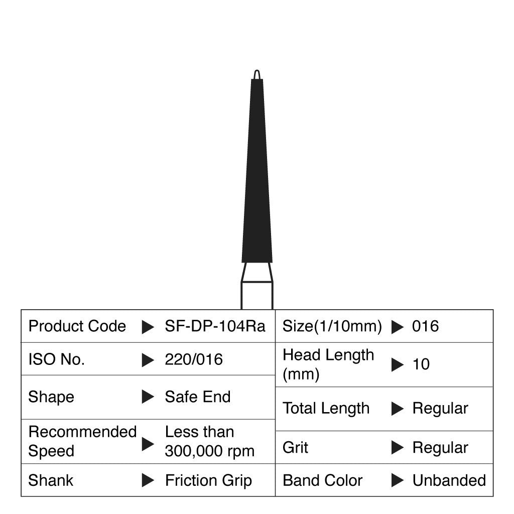 [WINTER] Shofu Diamond Point FG Regular Grit #104RA 10/Box