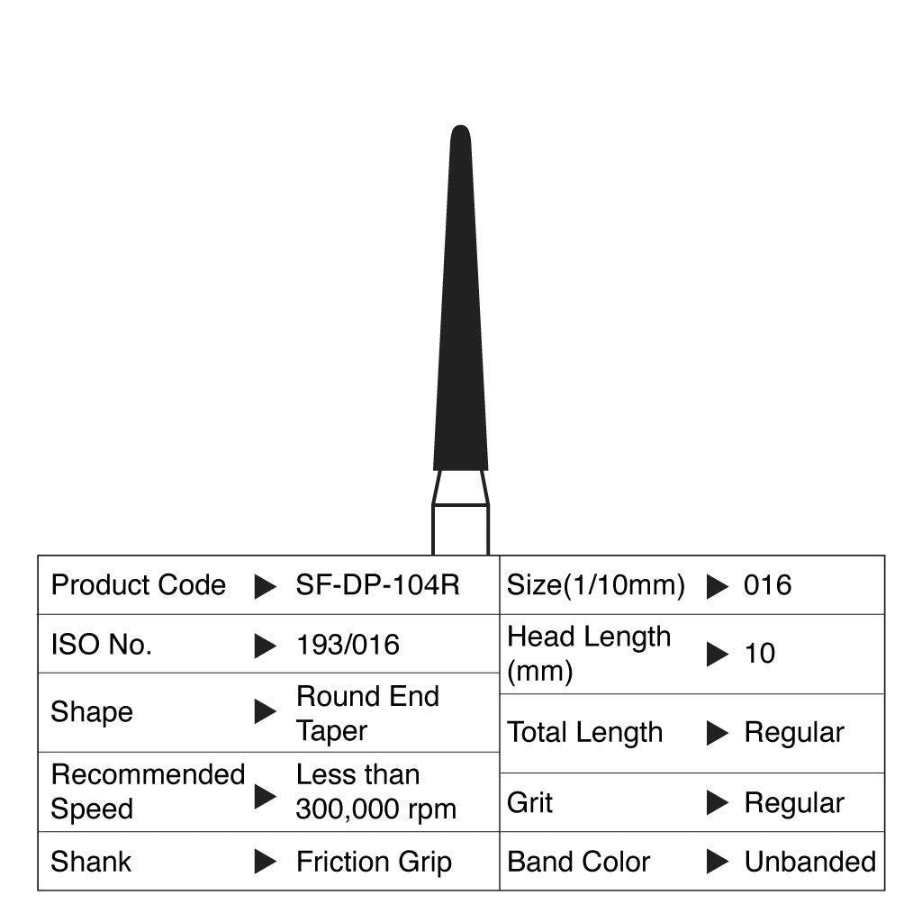 [WINTER] Shofu Diamond Point FG Regular Grit #104R 10/Box