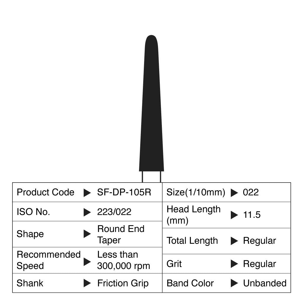 [WINTER] Shofu Diamond Point FG Regular Grit #105R 10/Box