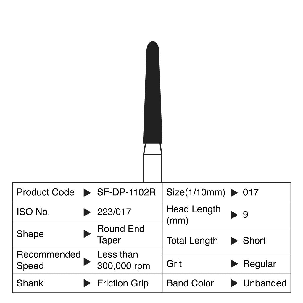 [WINTER] Shofu Diamond Point FG Regular Grit #1102R 10/Box