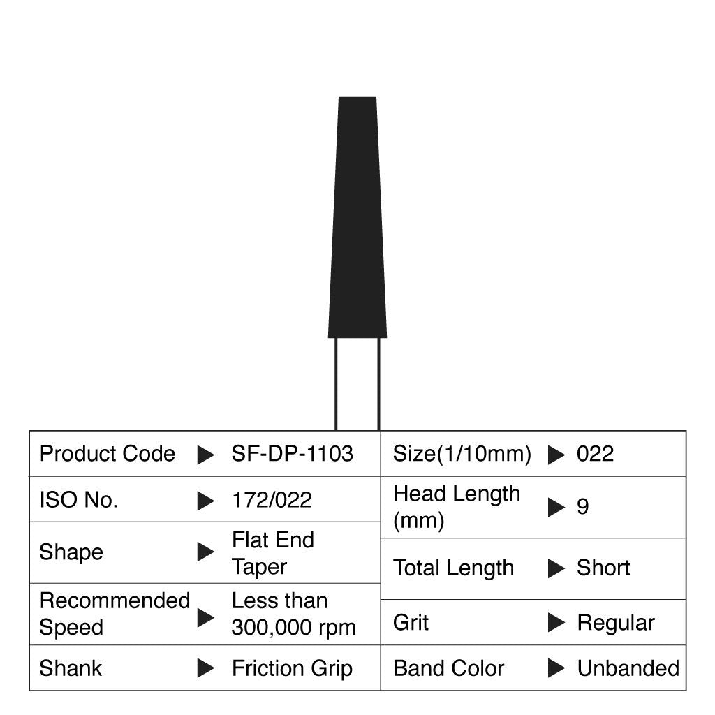 [WINTER] Shofu Diamond Point FG Regular Grit #1103 10/Box