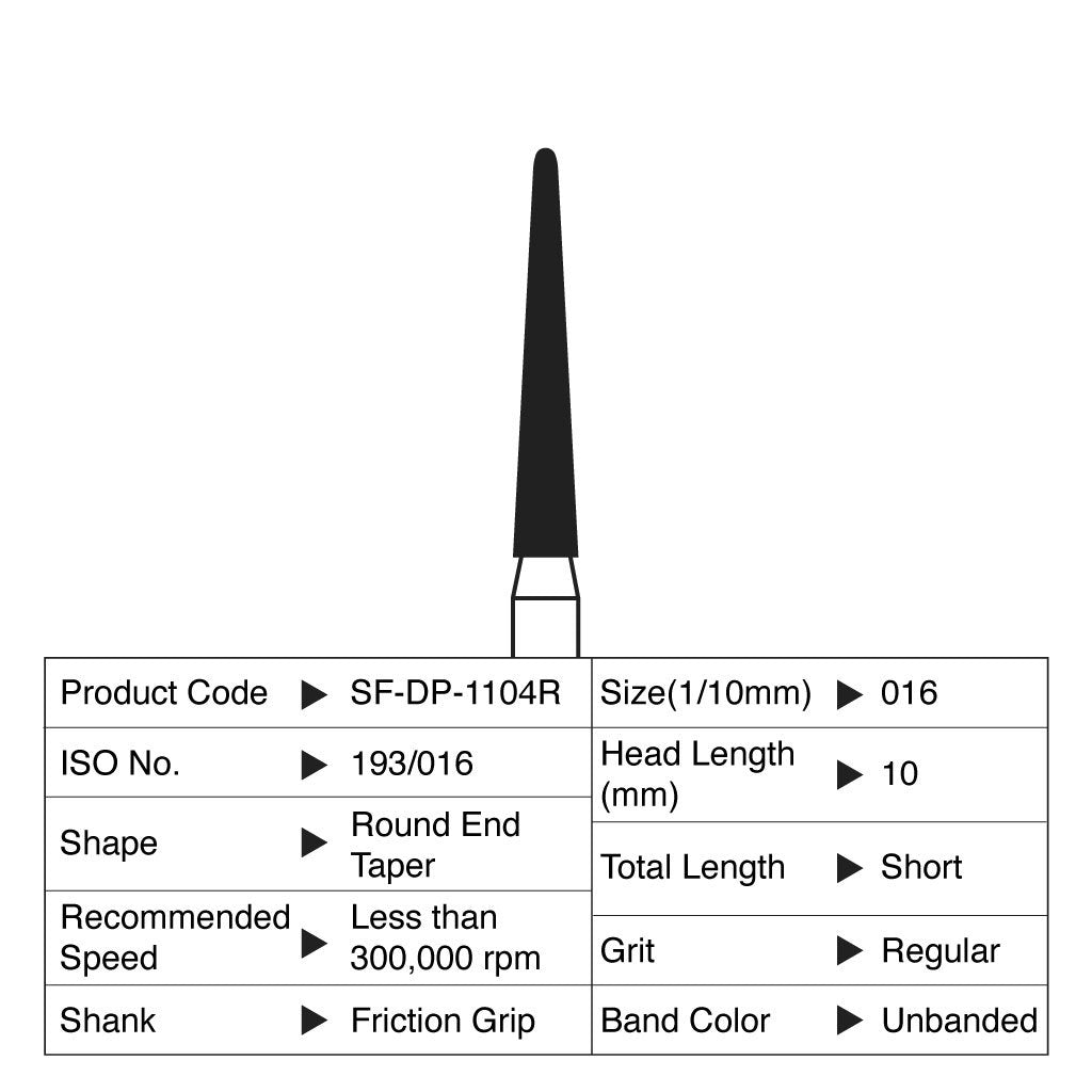 [WINTER] Shofu Diamond Point FG Regular Grit #1104R 10/Box