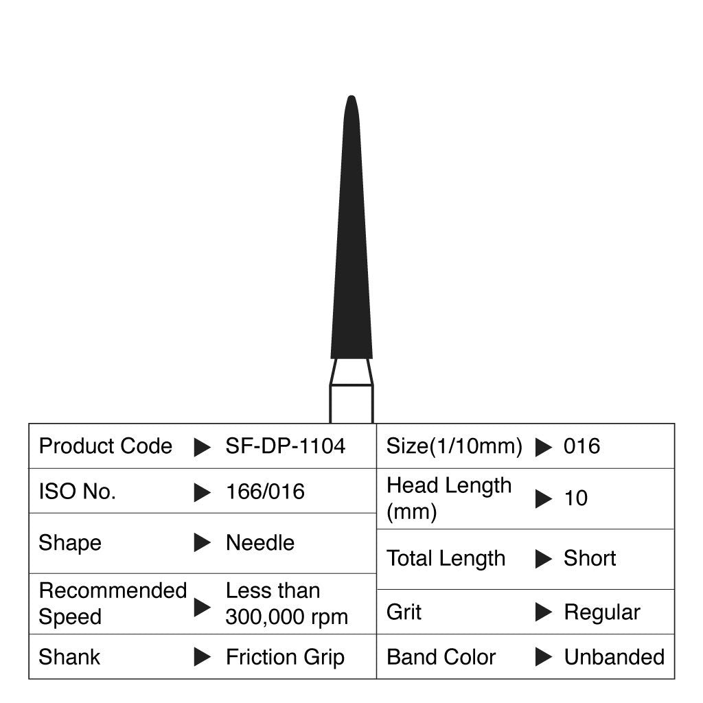 [WINTER] Shofu Diamond Point FG Regular Grit #1104 10/Box