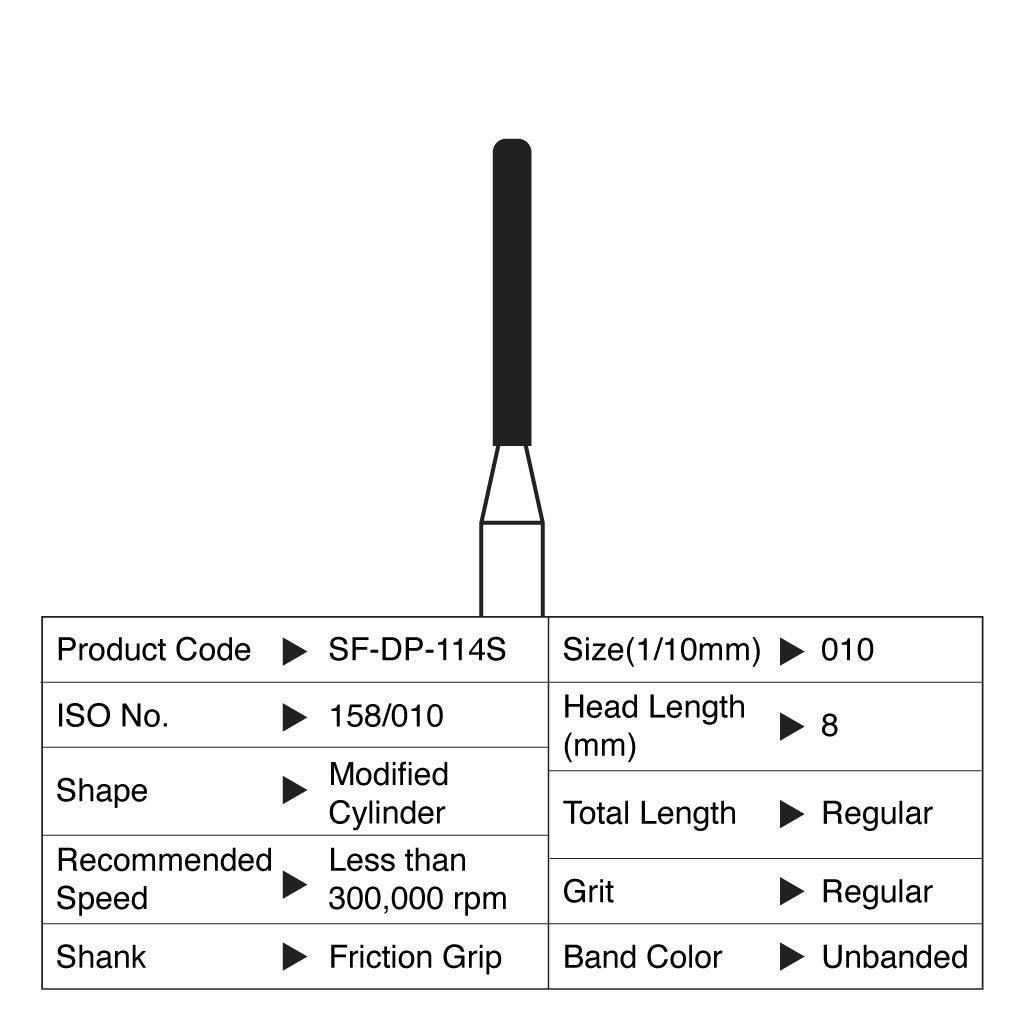 [WINTER] Shofu Diamond Point FG Regular Grit #114S 10/Box