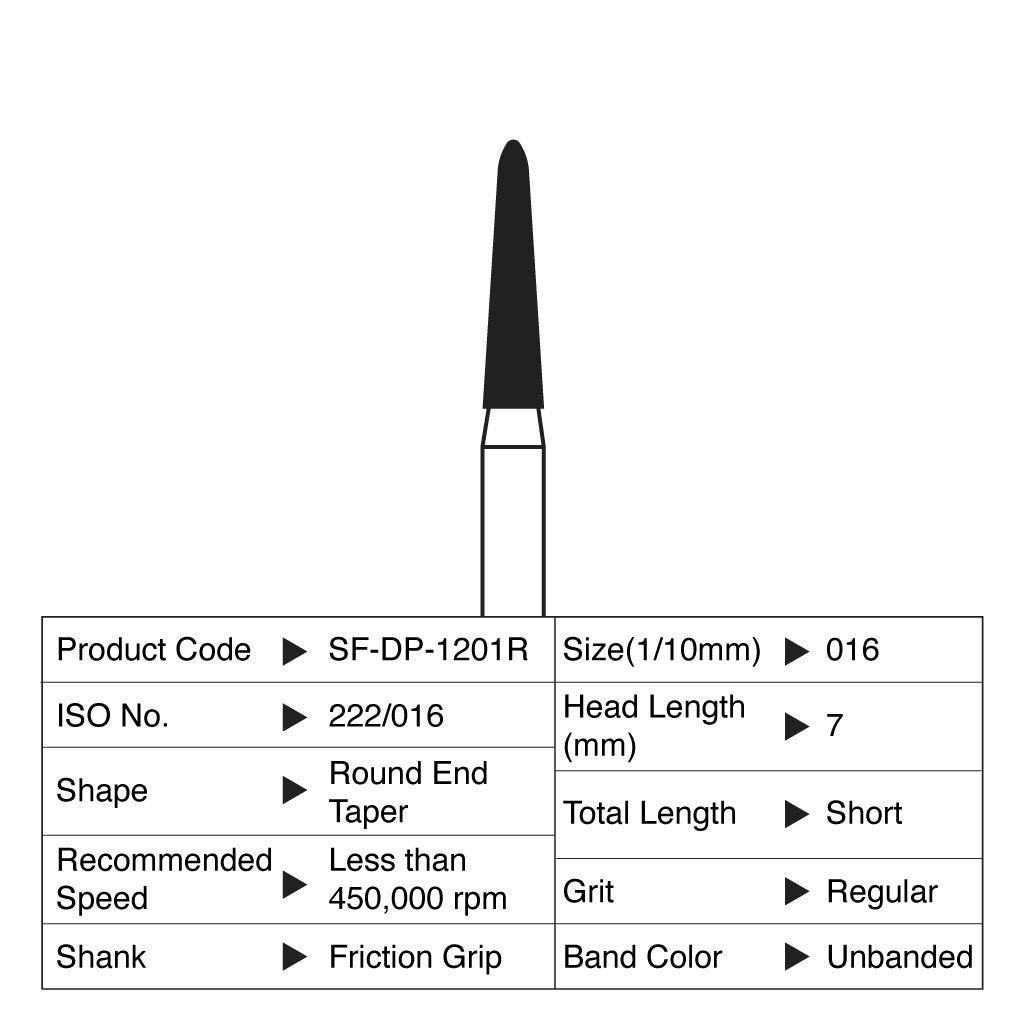 [WINTER] Shofu Diamond Point FG Regular Grit #1201R 10/Box