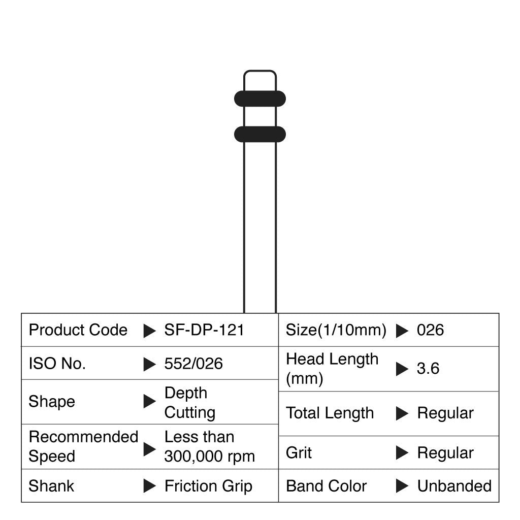 [WINTER] Shofu Diamond Point FG Regular Grit #121 10/Box