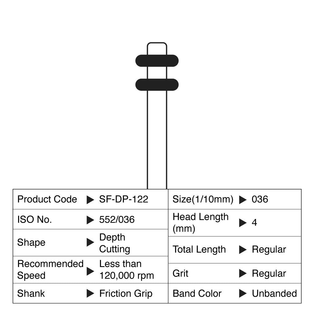 [WINTER] Shofu Diamond Point FG Regular Grit #122 10/Box