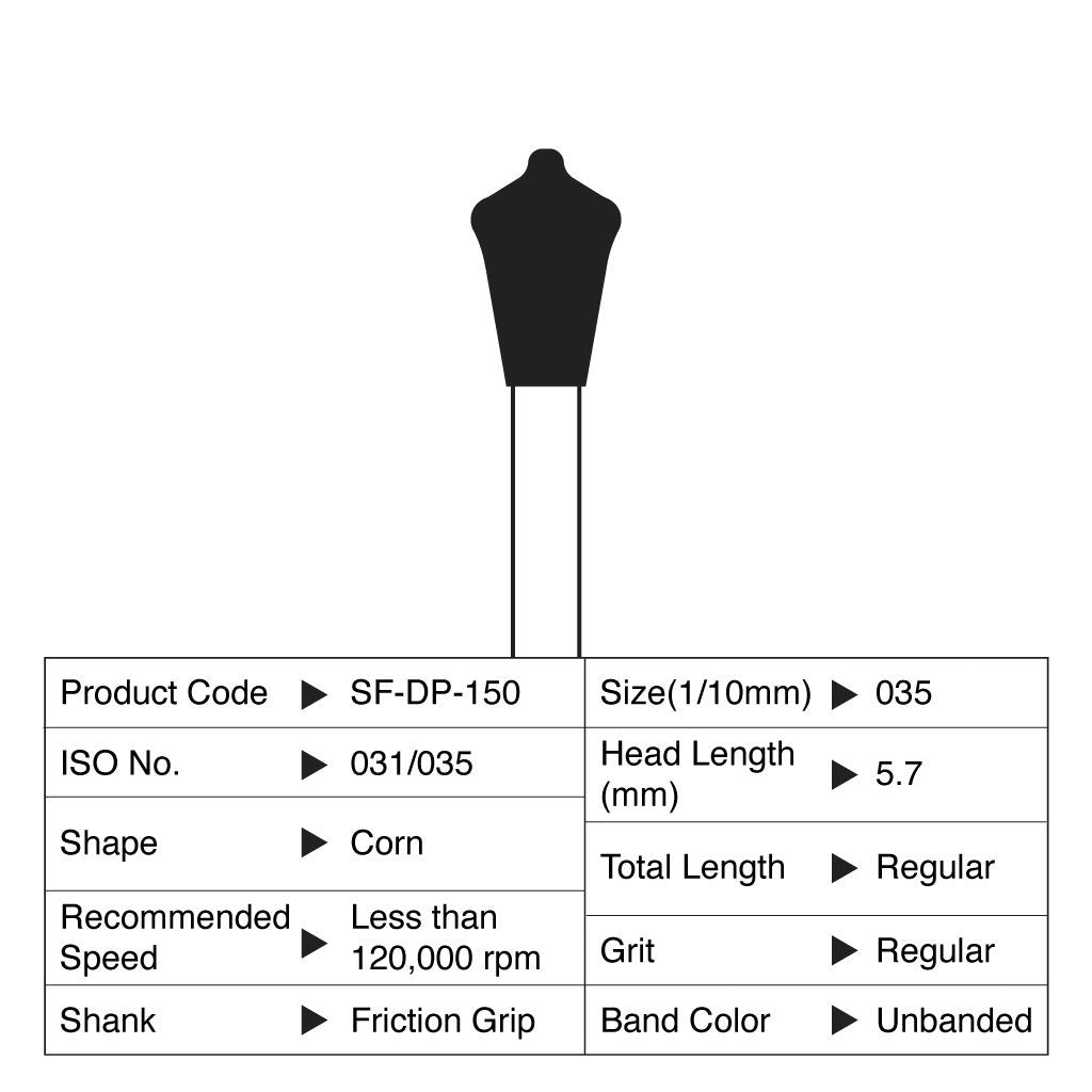 [WINTER] Shofu Diamond Point FG Regular Grit #150 10/Box