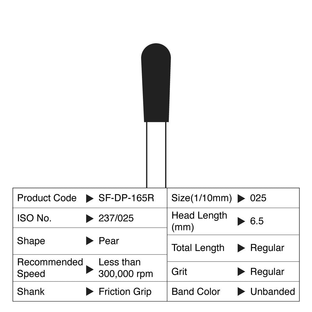 [WINTER] Shofu Diamond Point FG Regular Grit #165R 10/Box