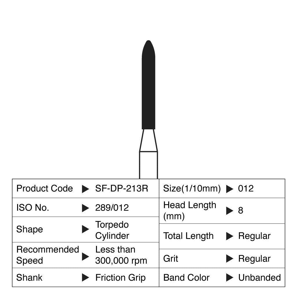 [WINTER] Shofu Diamond Point FG Regular Grit #213R 10/Box