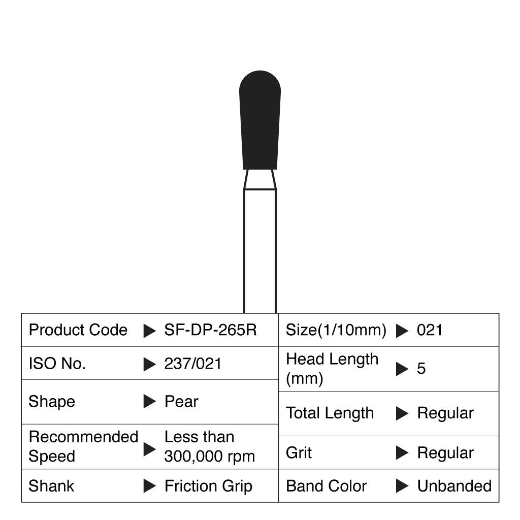 [WINTER] Shofu Diamond Point FG Regular Grit #265R 10/Box