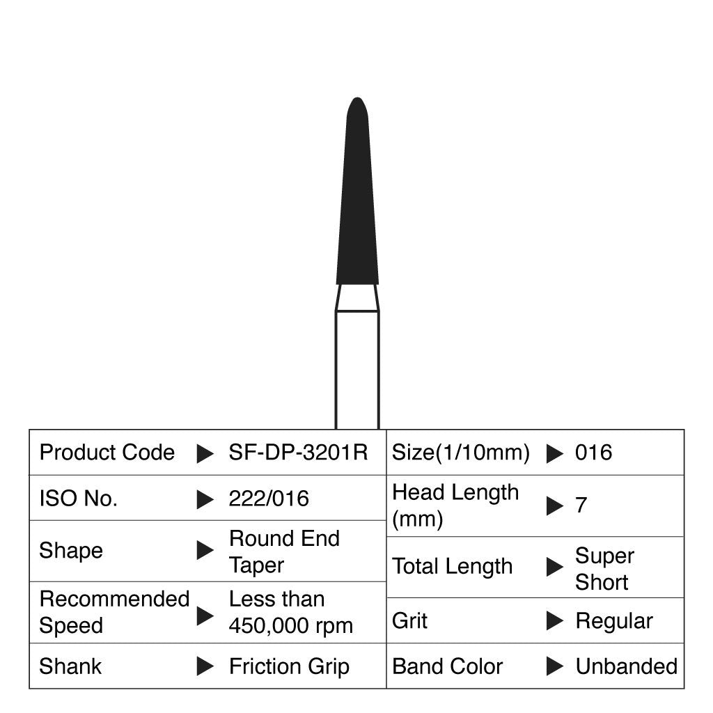 [WINTER] Shofu Diamond Point FG Regular Grit #3201R 10/Box