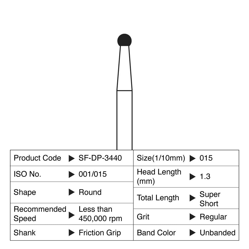 [WINTER] Shofu Diamond Point FG Regular Grit #3440 10/Box