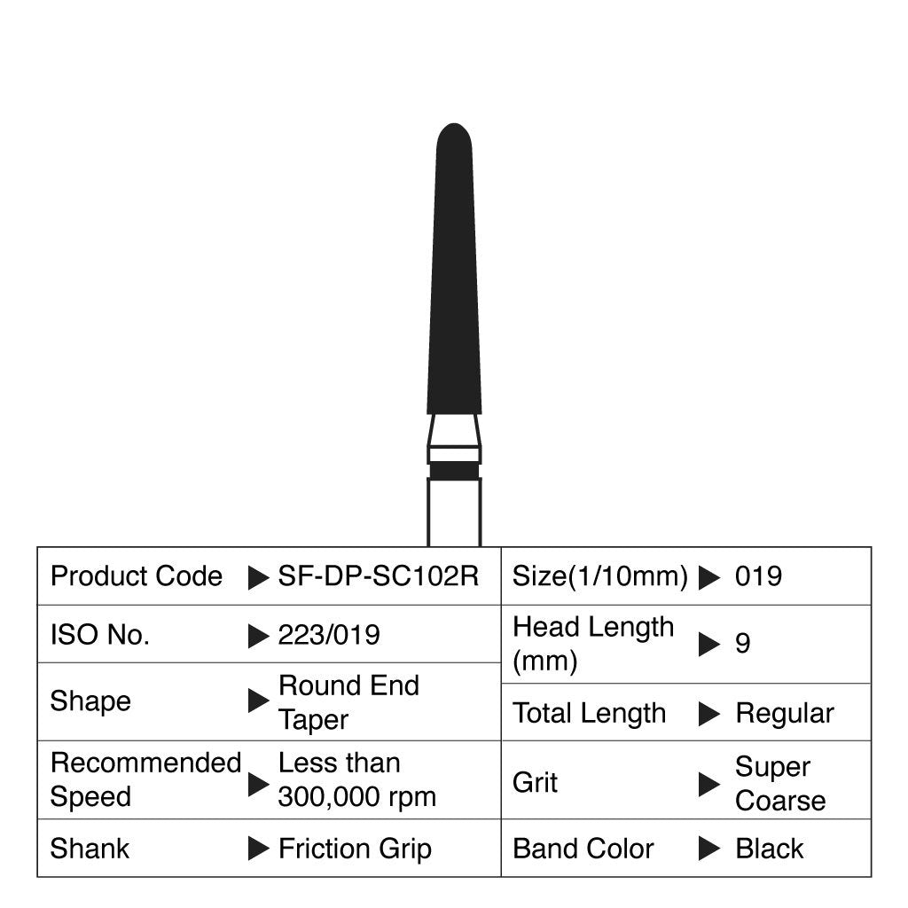 [WINTER] Shofu Diamond Point FG Super Coarse Grit #SC102R 10/Box