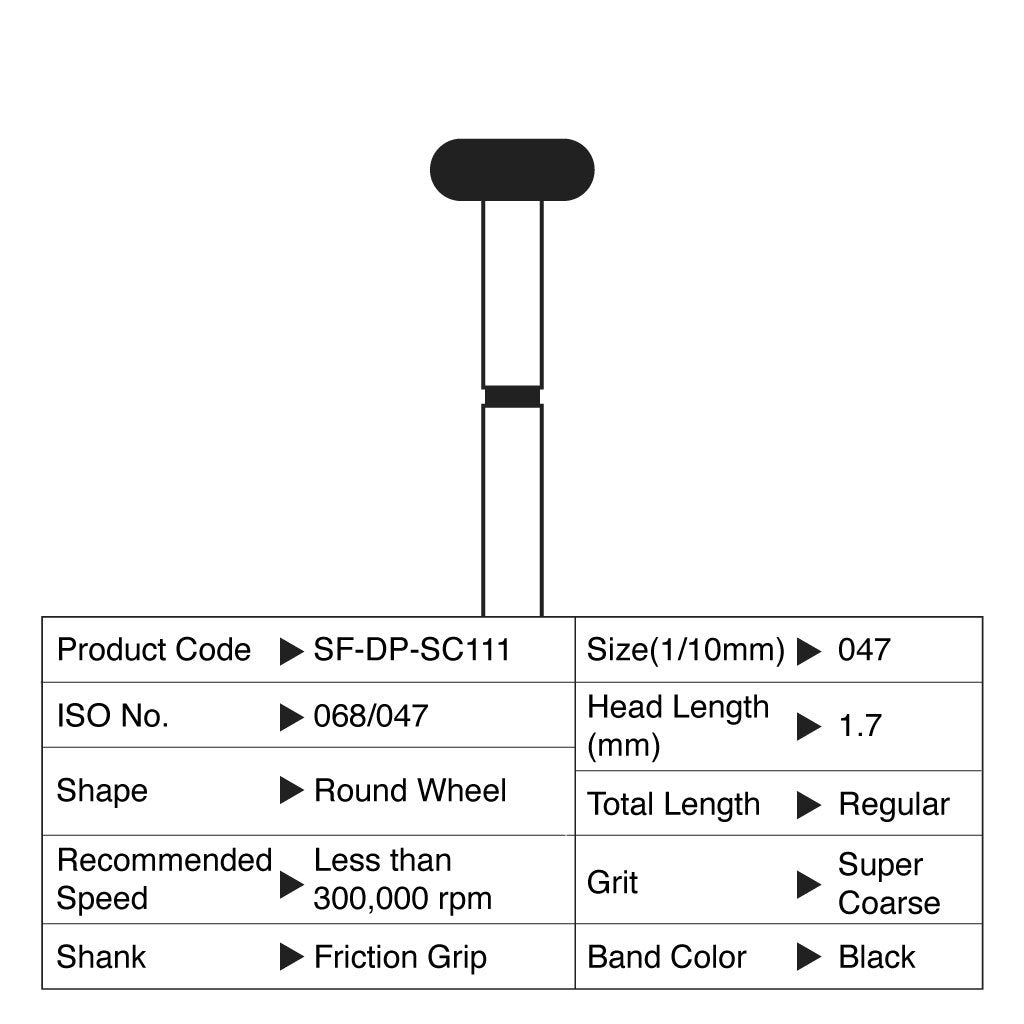 [WINTER] Shofu Diamond Point FG Super Coarse Grit #SC111 10/Box