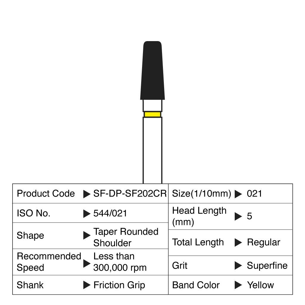 [WINTER] Shofu Diamond Point FG Superfine Grit #SF202CR 10/Box