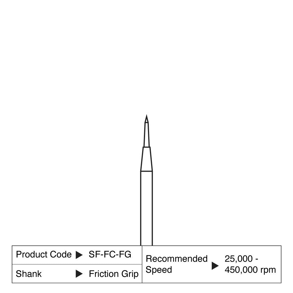 Shofu Fissure Carbide Bur FG 3/Case