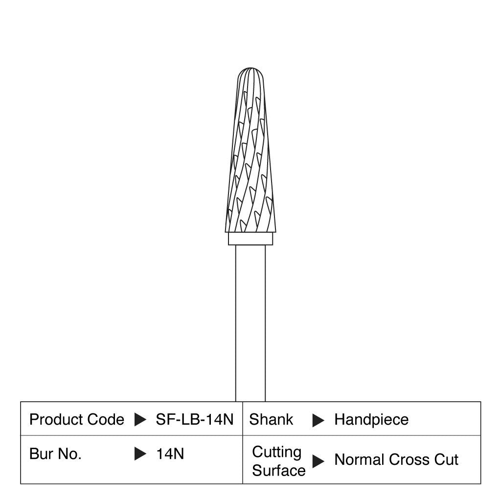 Shofu Lab Carbide Bur HP #14N 1/Case