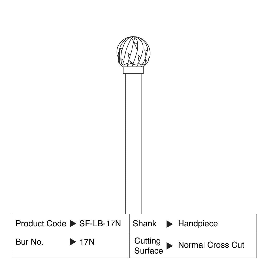 Shofu Lab Carbide Bur HP #17N 1/Case
