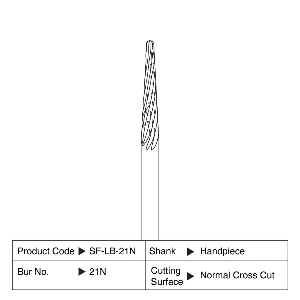 Shofu Lab Carbide Bur HP #21N 1/Case